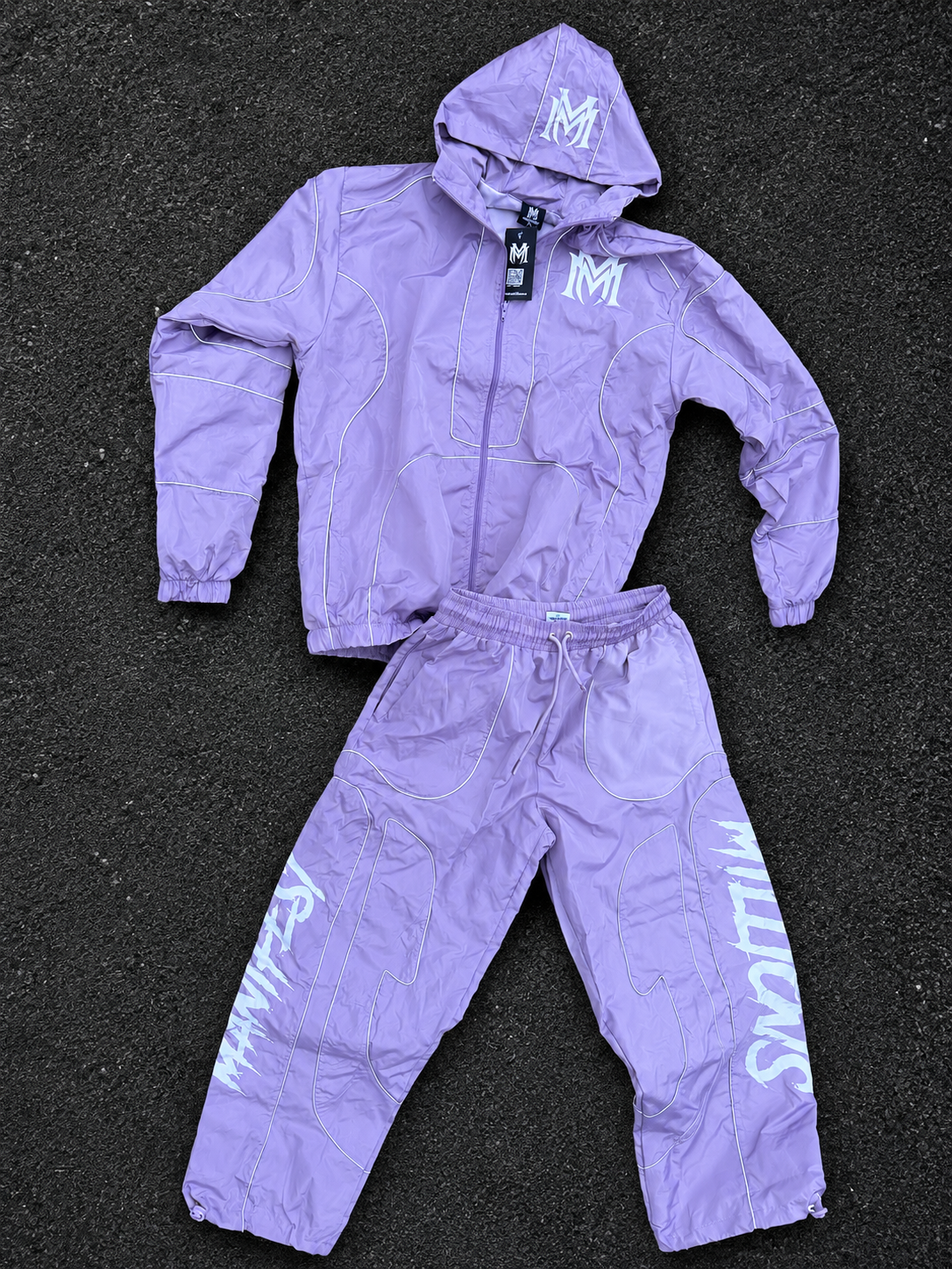 Manifest Millions® Purple Reflective Windbreaker Set