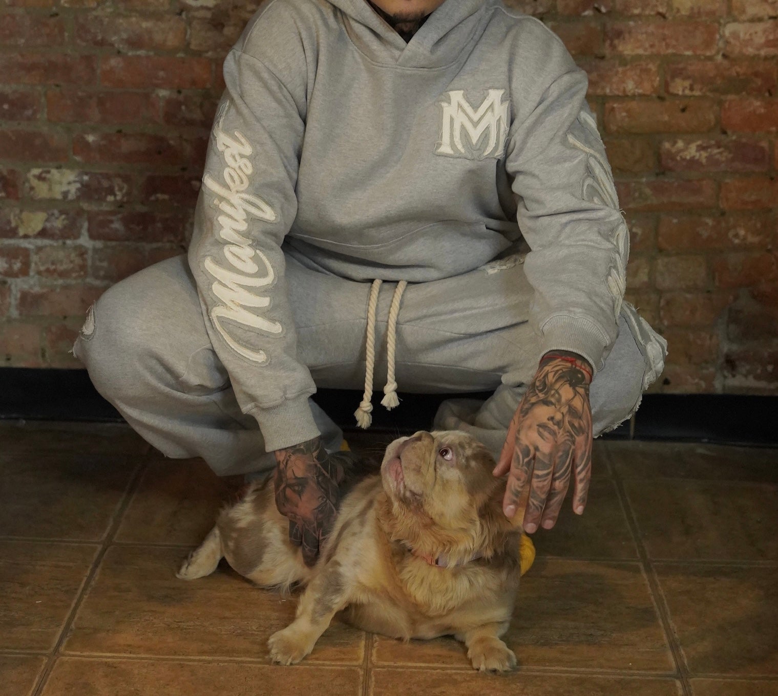 Manifest Millions® Luxury Heavyweight Set — Grey Edition(Double Embroidery)| Unisex Fit