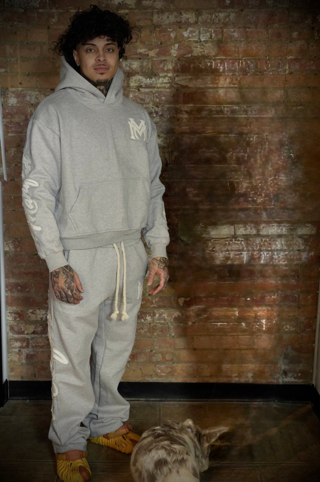 Manifest Millions® Luxury Heavyweight Set — Grey Edition(Double Embroidery)| Unisex Fit